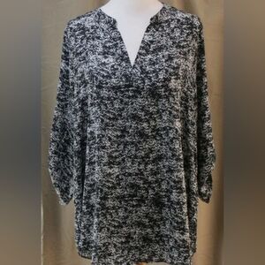 Decree Jr Plus Open Neck Tunic Blouse 2 X